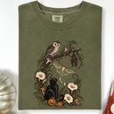 Black Cat, Owl, Bat Halloween Shirt, Spooky Animal Lover Tee
