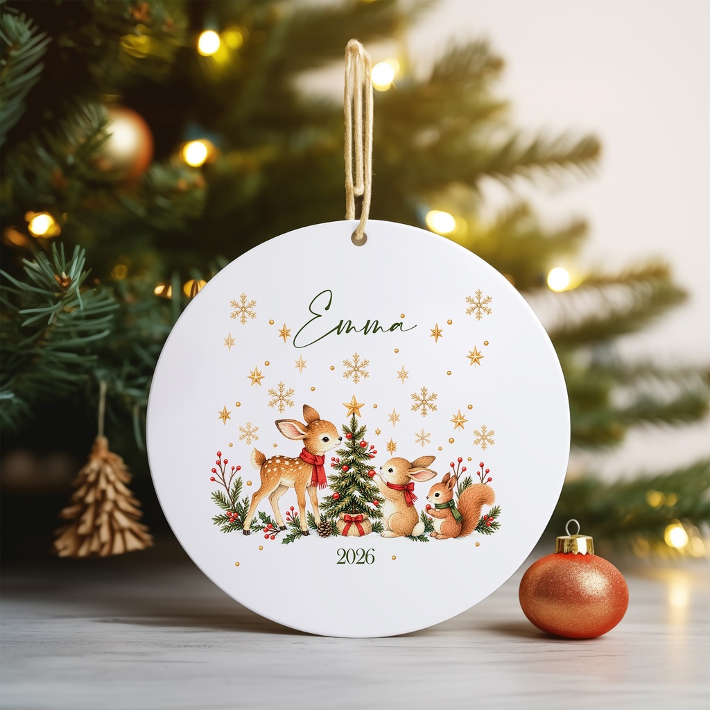 Woodland friends ornament