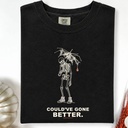 Well Shit Skeleton Shirt, Skeleton Broken Umbrella Tee, Halloween Tee, Gothic Sarcastic Gift, Skeleton Shirt, Dark Humor T-Shirt
