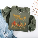 Retro Tonight We Ride Christmas Christian Quote Sweatshirt, Three Wise Men Christian Shirt, Christmas Faith Gift, Xmas Gift
