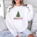 Cozy Merry Christmas Sweatshirt, Festive Holiday Hoodie