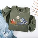Winter Is Coming Christmas Sweatshirt, Fourth Wing Sleigh Holiday Shirt, Dragon Rider TShirt, Booktok Fan Gifts