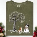 Comfort Colors® Christmas Snowman Sweatshirt, Christmas Let it Snow Sweatshirt, Snowman T-Shirt,Christmas Crewneck,Christmas Shirt for Women