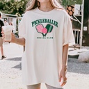 Comfort Colors® Pickleball T-Shirt, Paddles and Ball Tee, Women Cute and Comfortable Athletic Gift Sports Lover Pickleball Gift T-Shirt