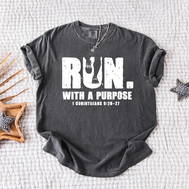 Personalized Bible Verse Run Shirt, Christian Runner Gift for Her or Him, Christmas Gift