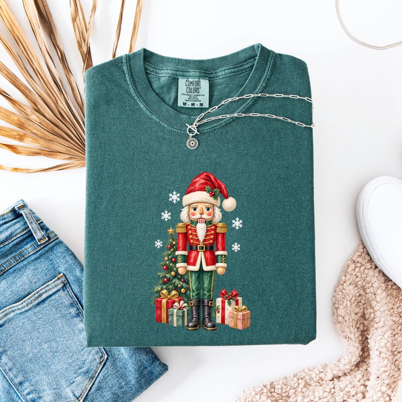 Comfort Colors® Cute Nutcracker T-Shirt, Christmas Shirt, Cute Holiday Gift,Christmas Gift, Comfort Colors T-Shirt