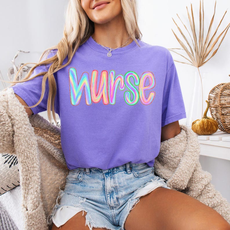Comfort Colors® Nurse Shirt, RN Shirt, Nurse Gift, Cute Nurse Apparel, RN Grad Tee, New Grad Nurse Tee Shirt Nursing Appreciation Top